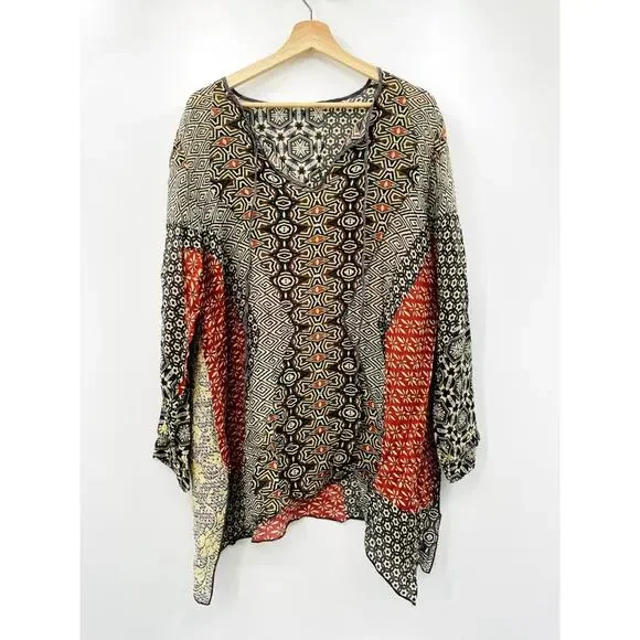 Johnny Was breeland patterned Tunic Top - Picture 2 of 7